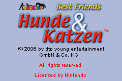 Best Friends: Hunde & Katze screenshot 2 for GameBoy Advance